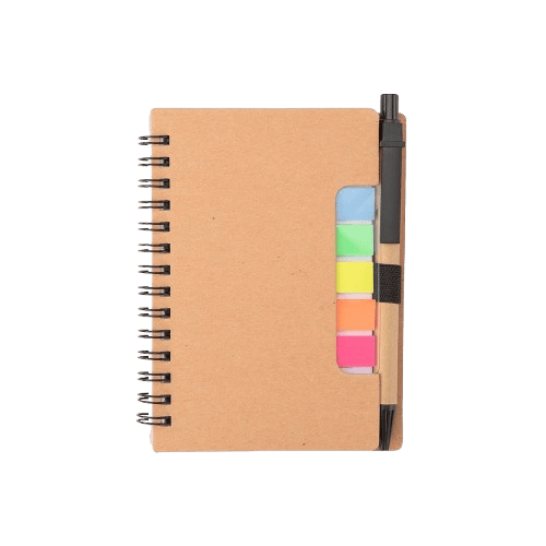 Bloco Eco com Adesivos e Caneta
