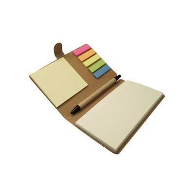Bloco Kraft Com Adesivos