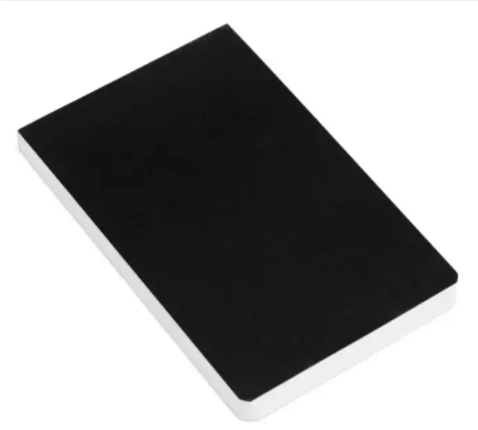 Bloco para Anotações Simples Preto 100 Folhas - Personalizado
