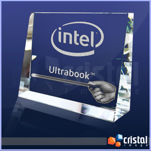 Bloco / Placa Personalizado em cristal
