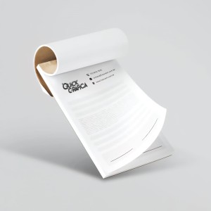 Blocos e Comandas 7,5x10,5cm Papel Comum 75g 1x0