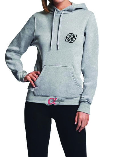 Blusa blusão de moletom básica personalizada com a sua marca bordada no peito - kit 10 pçs
