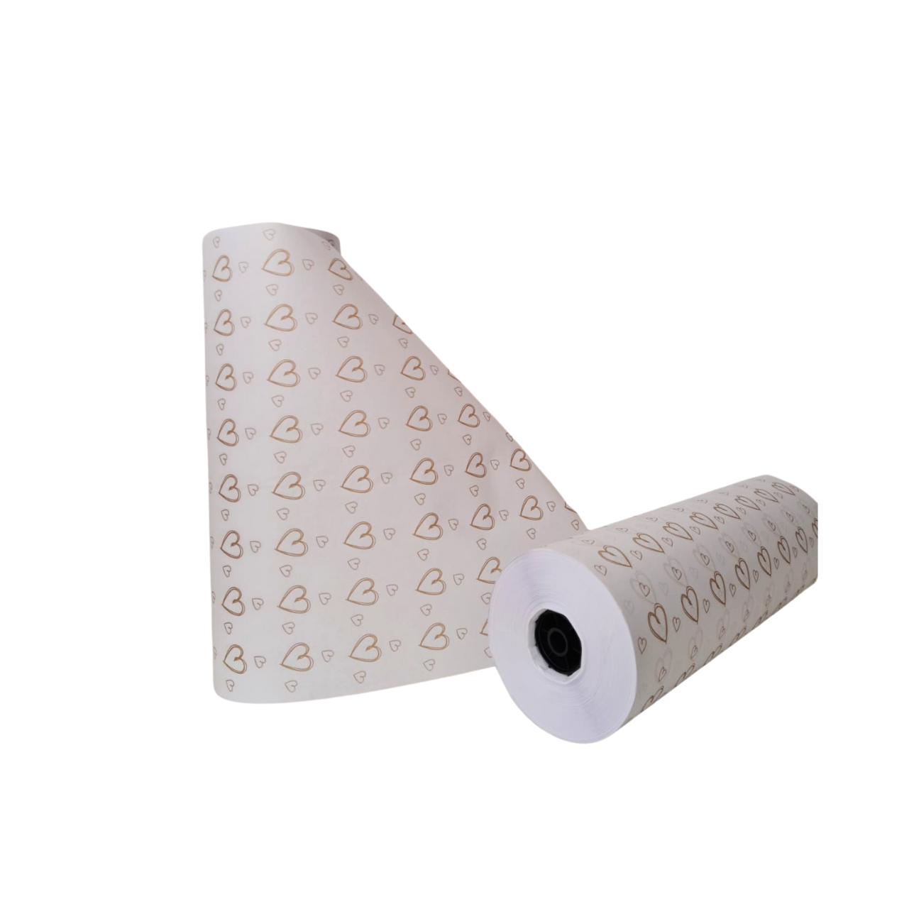 Bobina de Papel Coração de 60cm - Cor Branca