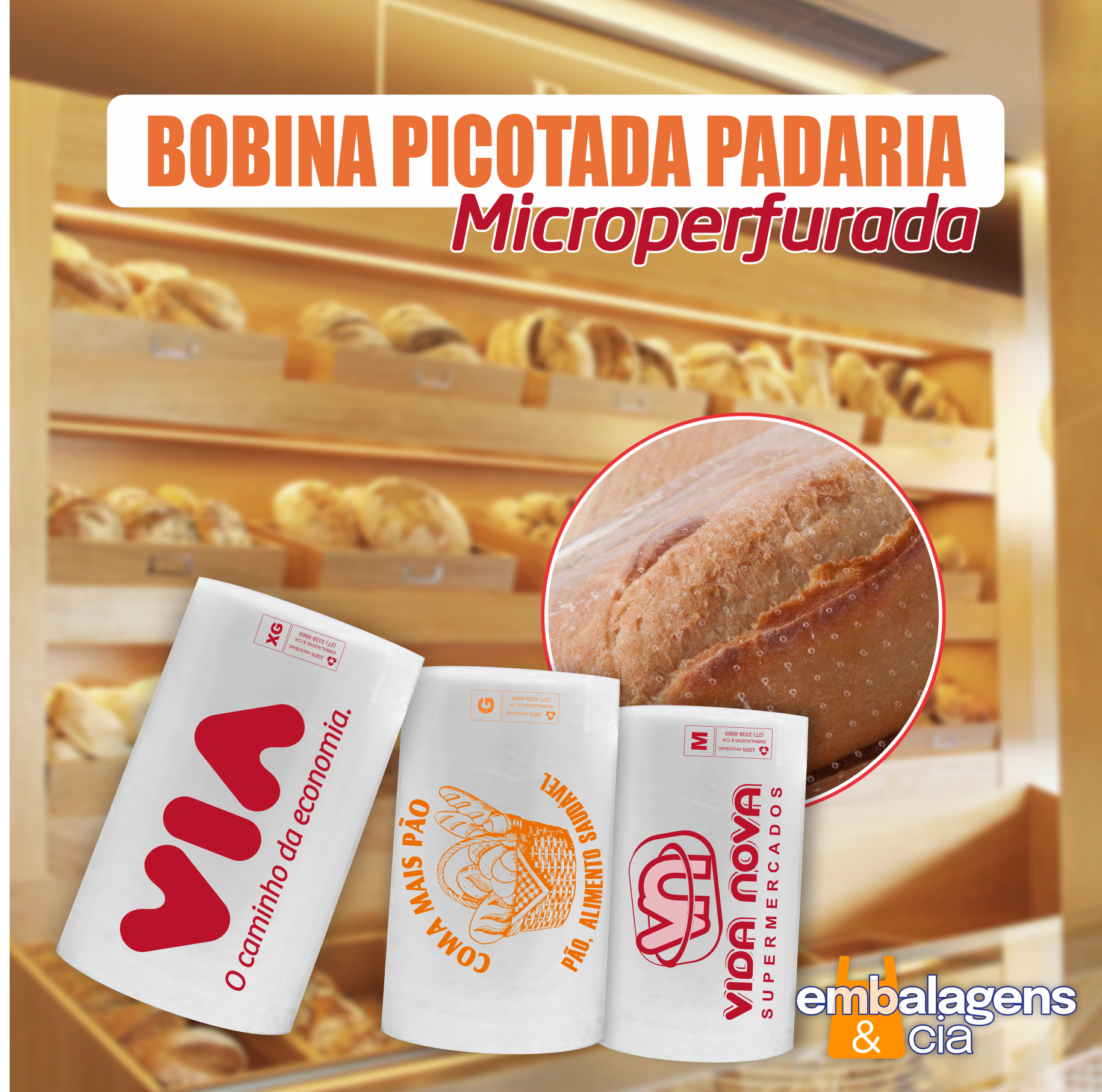 Bobina Picotada Padaria