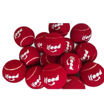 Bola de Tenis Vermelha Profissional Com Logo