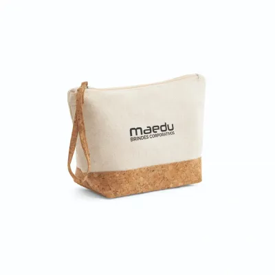 Bolsa de Cosmeticos 100 de Algodao e Cortica