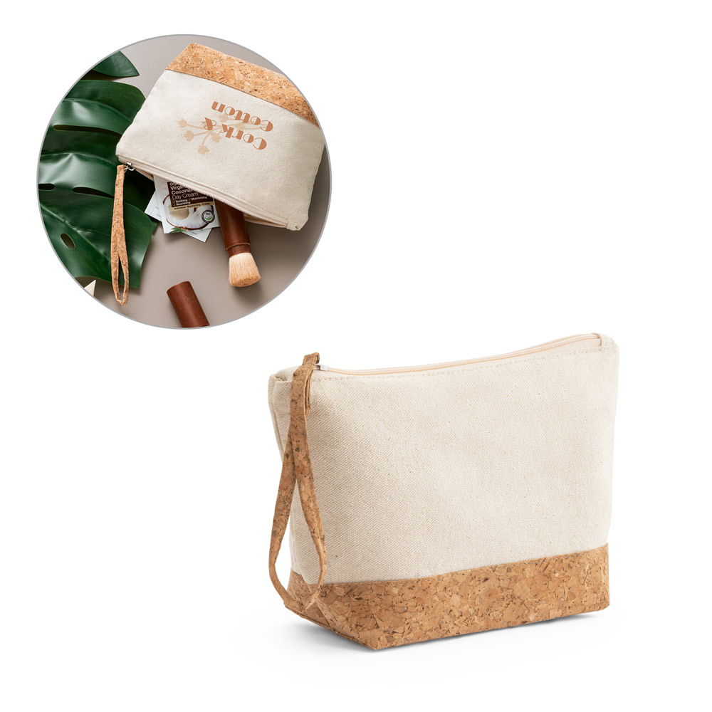 Bolsa de Cosméticos em Algodão com Cortiça | AL92735