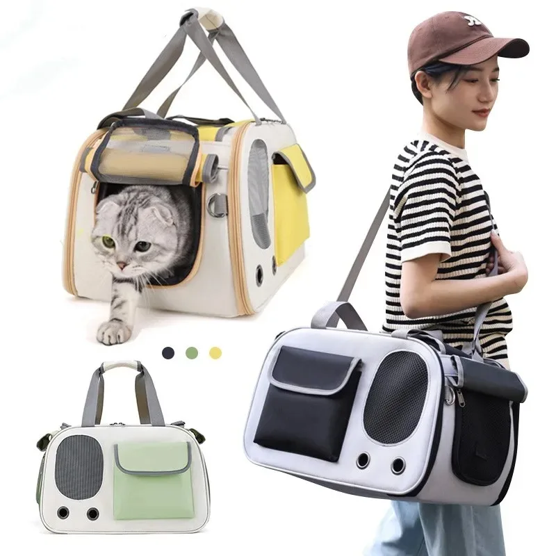 Bolsa de Transporte Portátil Dobrável para Cães e Gatos - Ideal para Passeios ao Ar Livre