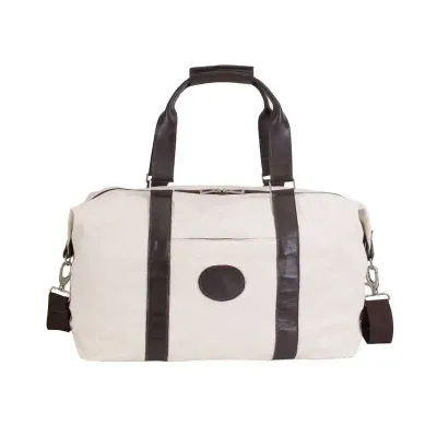 Bolsa de Viagem de Lona de Couro