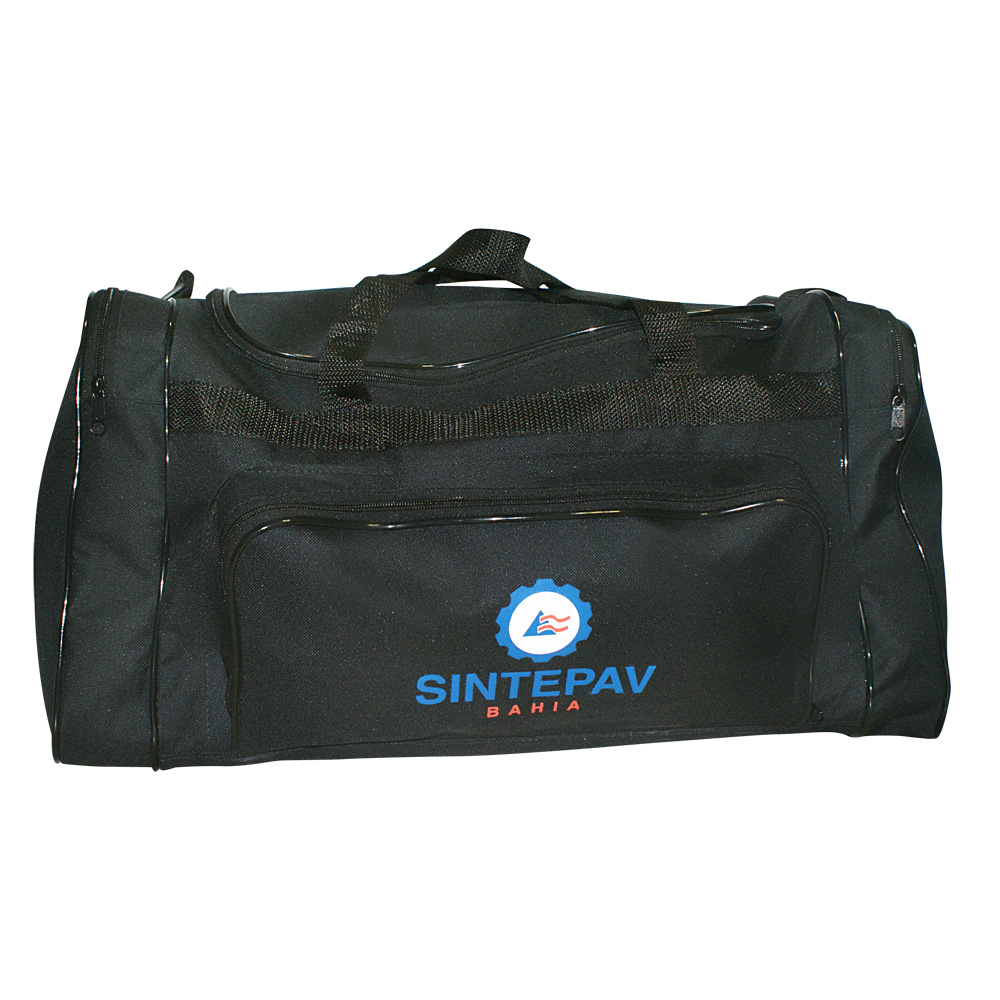 Bolsa de Viagem em Nylon 600, Bolsos Laterais, 1 Visor, Cravo (Pé)