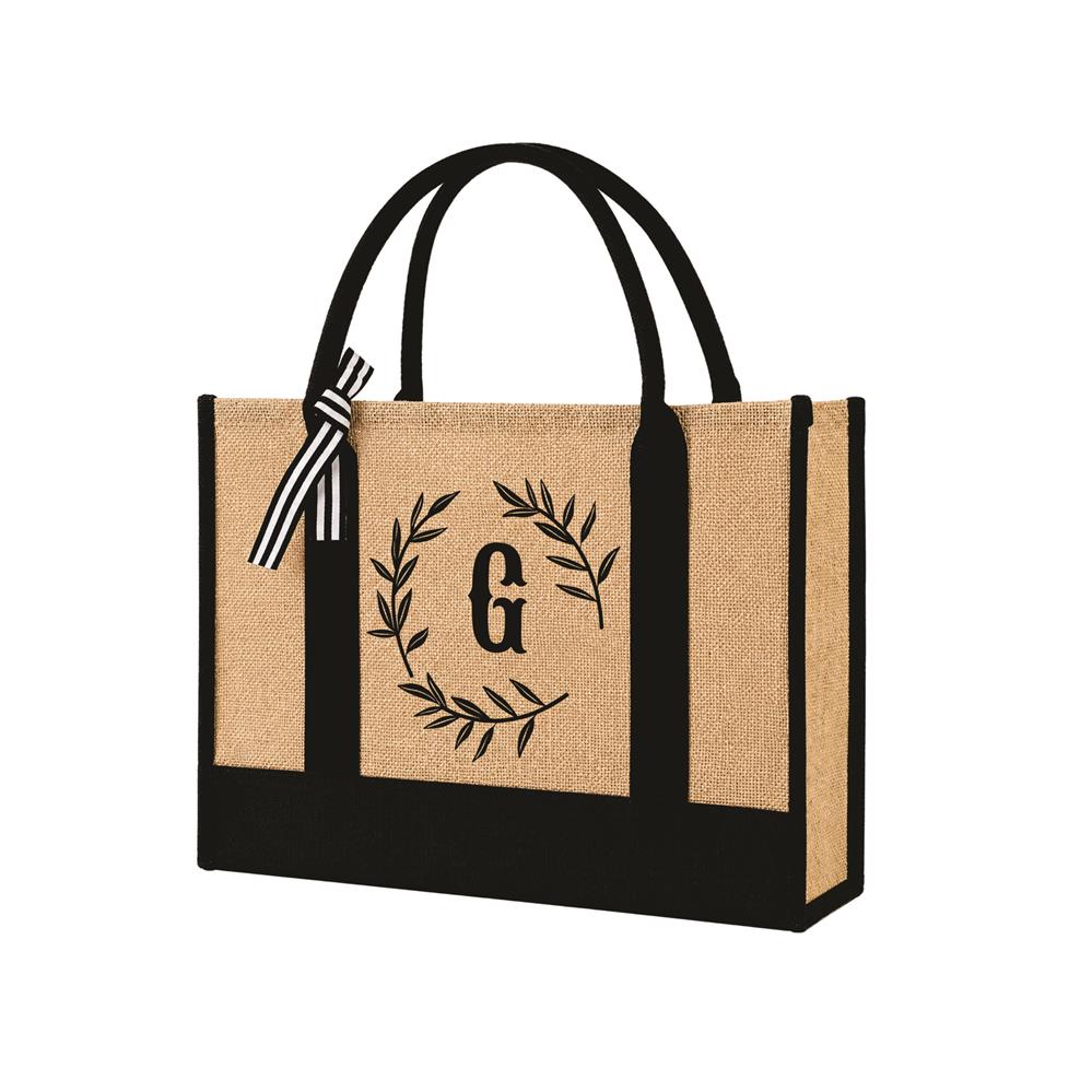 Bolsa em Juta com Verona - Bo297 Vd
