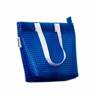 Bolsa personalizada em plástico bolha azul, personalizada para Provital