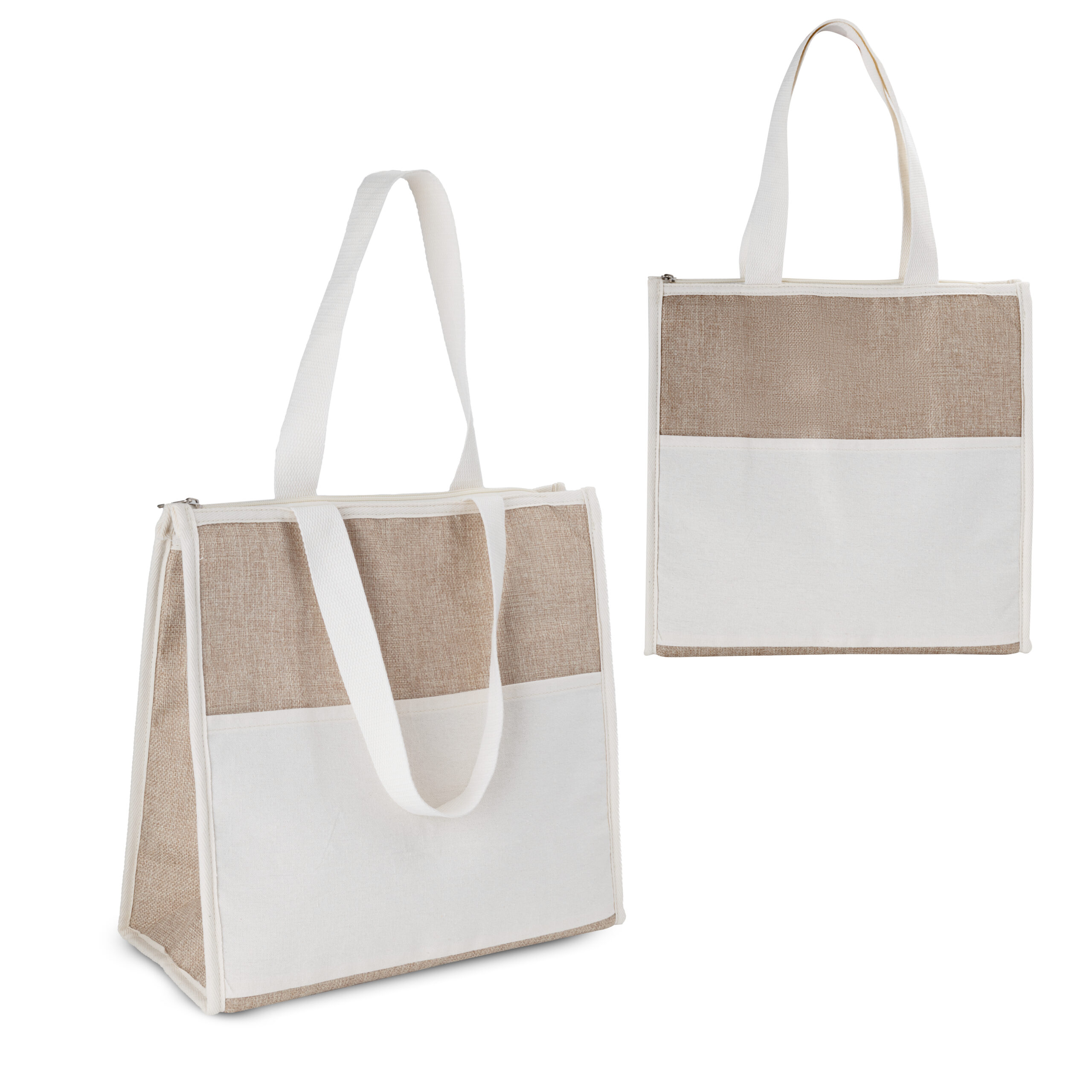 Bolsa TÃĐrmica em algodÃĢo e Juta sintÃĐtica (24x30x20cm)