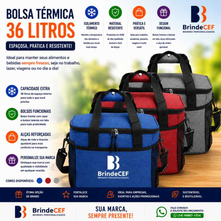 Bolsa Térmica 36 Litros 420D Personalizada: O Brinde