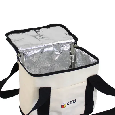 Bolsa Termica Blue 9 9 Litros Lona de Algodao Cru