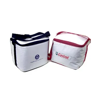 Bolsa Termica Branca Com Detalhes Colorido