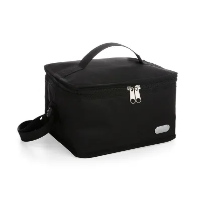 Bolsa térmica de nylon 4 litros com plaquinha metálica fixa