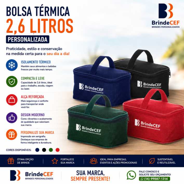Bolsa Térmica personalizada estilo necessaire