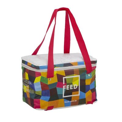 Bolsa térmica personalizada fechamento em zíper