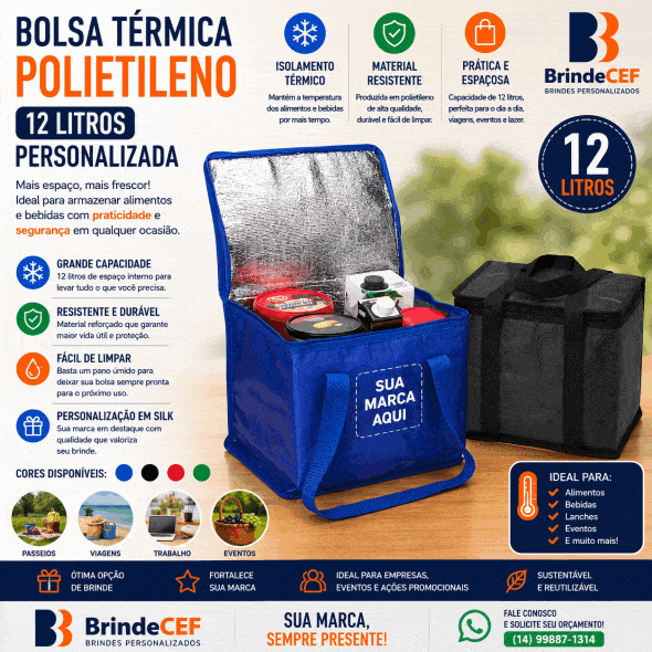 Bolsa Térmica Polietileno 12li Personalizada