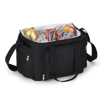 Bolsa Termica Preta em Polyester 600d 300d e Peva 15l