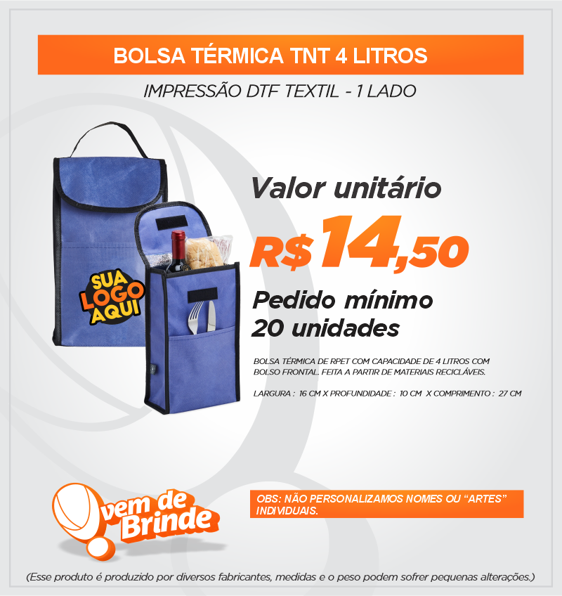 Bolsa Térmica TNT 4 Litros