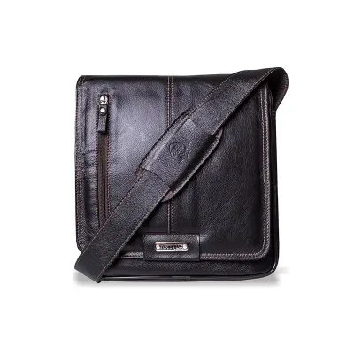 Bolsa Transversal Tiracolo em Couro com Zíper - 1