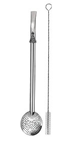Bomba INOX Dm. 24cm Nª Sª Cano Chato Liso c/Escov/Caixa -