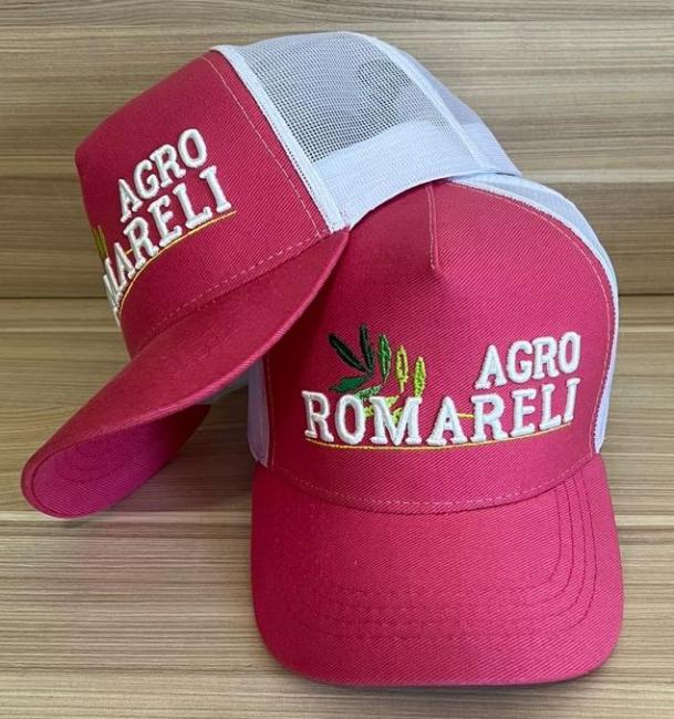 Boné Americano brim Bordado