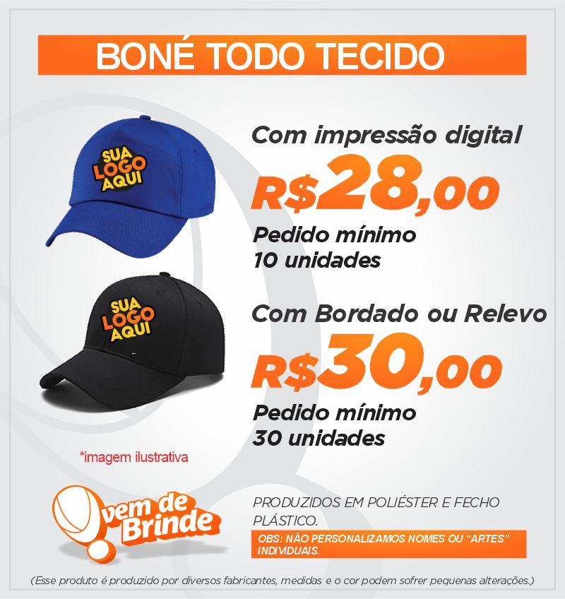Boné Todo Tecido