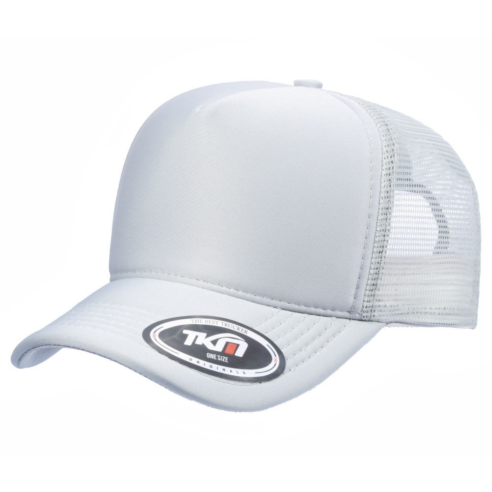 Boné Trucker Poliéster Cinza - Cód 350