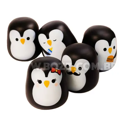 Boneco Emborrachado Colecionável - PInguim