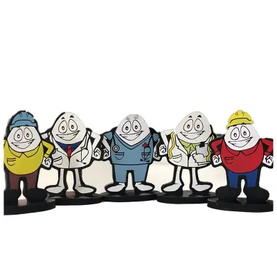 Boneco Emborrachado Com Relevo 2d Bozz