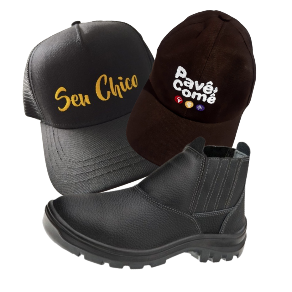 Bonés botas EPIs e acessórios de serviços personalizados