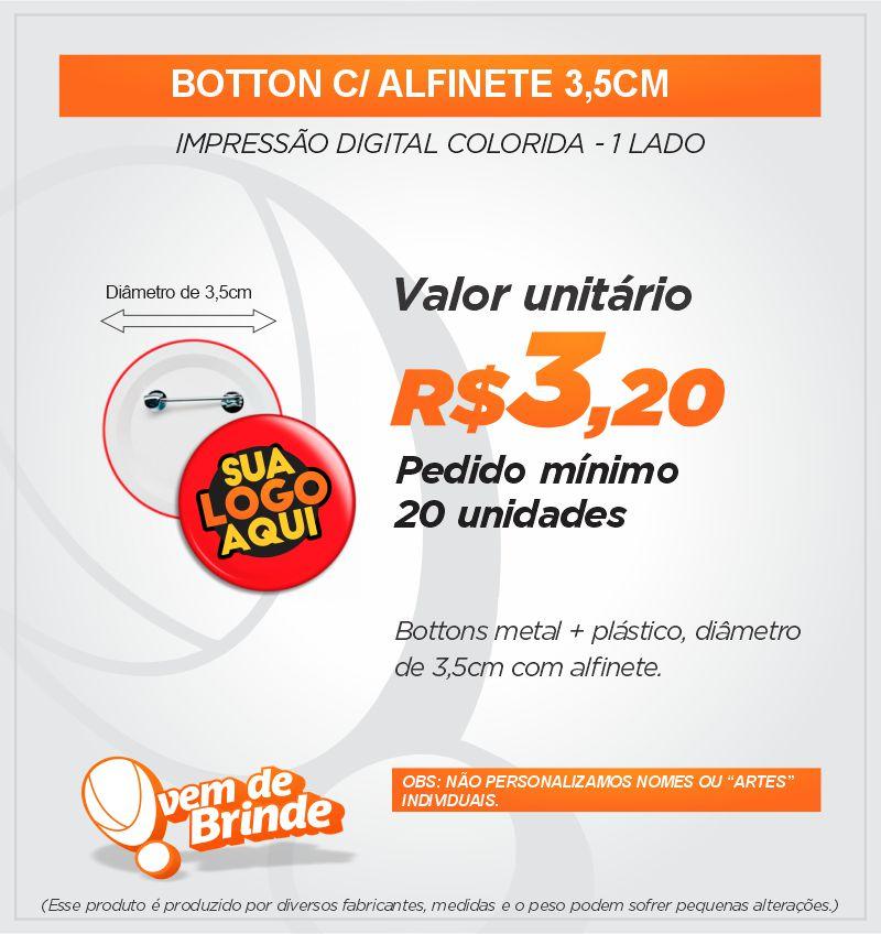 Botton C/Alfinete 3,5CM