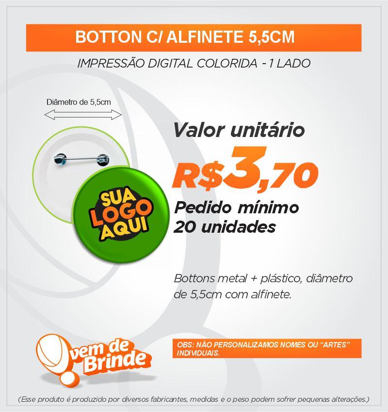 Botton C/ Alfinete 5,5CM