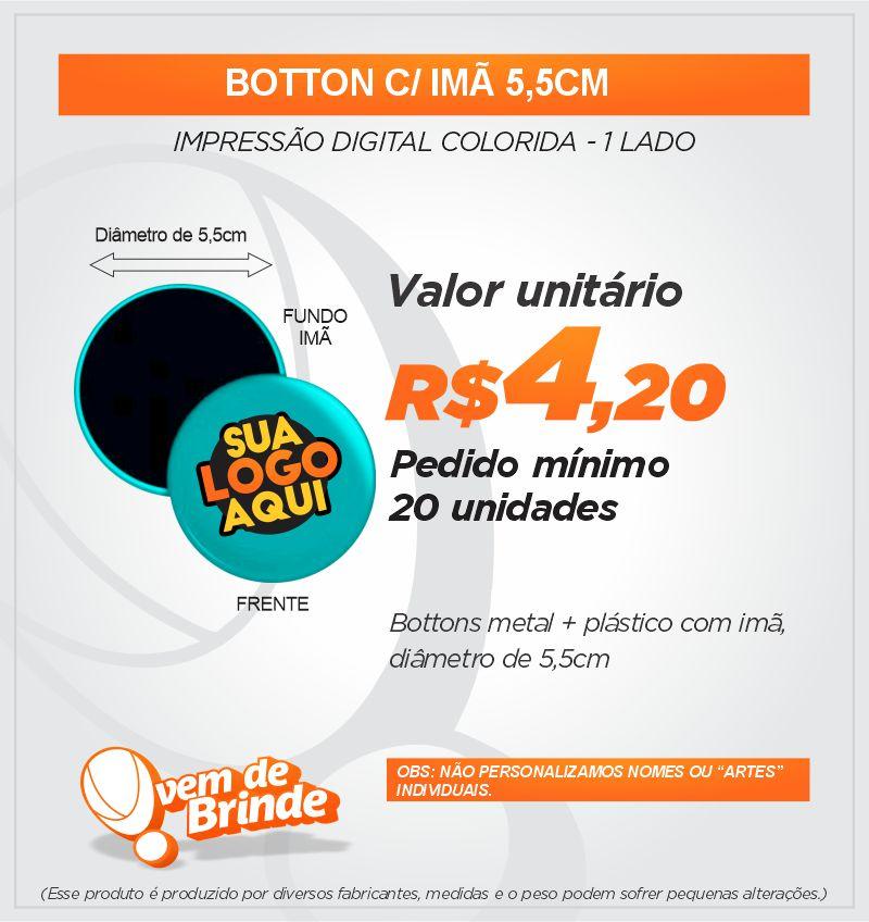 Botton C/Imã 5,5CM