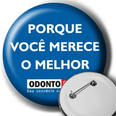 Botton em Plastico e Metal Personalizado