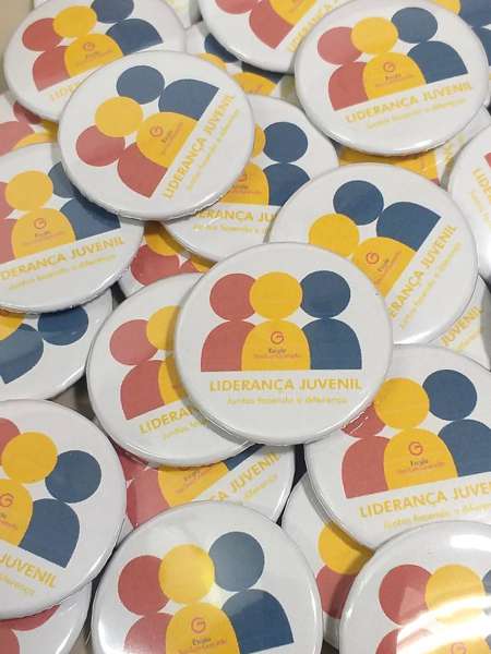 Botton Personalizado Convenção Congresso Porto Alegre Florianópolis Brindes Logo 20un R$4,99un