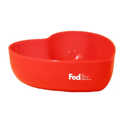 Bowl Coracao Alaranjado 500ml Plastico Premium