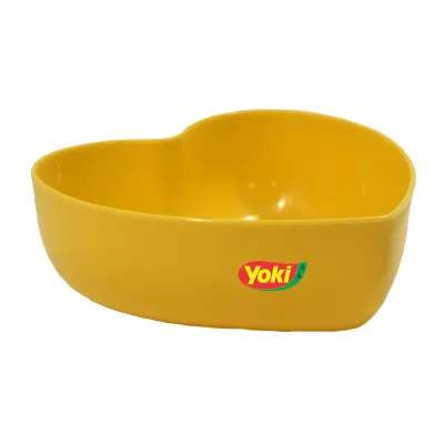 Bowl Coracao Amarelo 500ml Plastico Premium