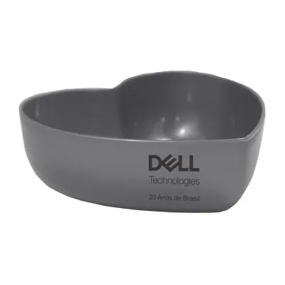 Bowl Coracao Prata 500ml Plastico Premium