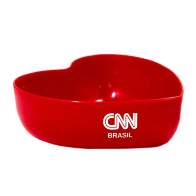 Bowl Coracao Vermelho 500ml Plastico Premium