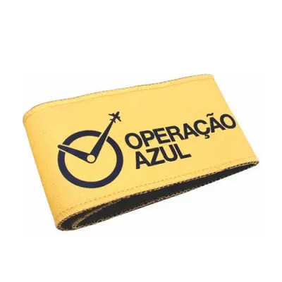 Braçadeiras Amarela Personalizada