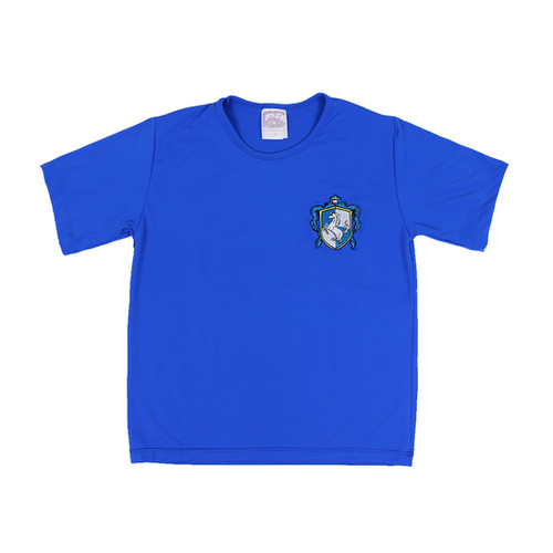 British School Camisa House Azul Bordada