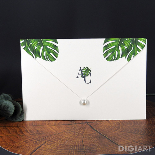 C30 Convite de casamento com envelope classico