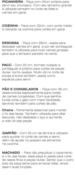 kit de faca para churrasco — foto 2
