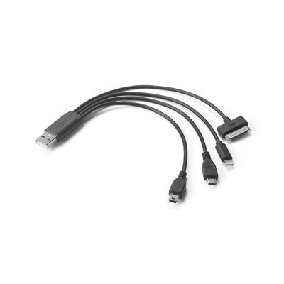 Cabo Usb 4 em 1 Adequado Para Recarregar Dispositivos Moveis Dispoe de Adaptadores Micro Usb Mini