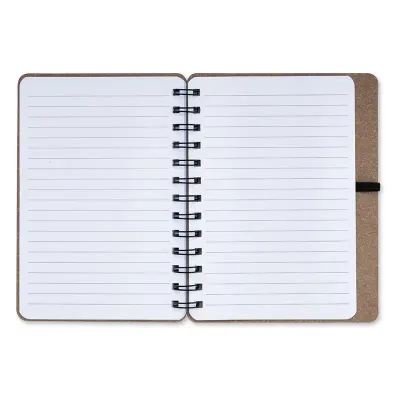 Caderneta Kraft b6 Com Porta Caneta 13x17