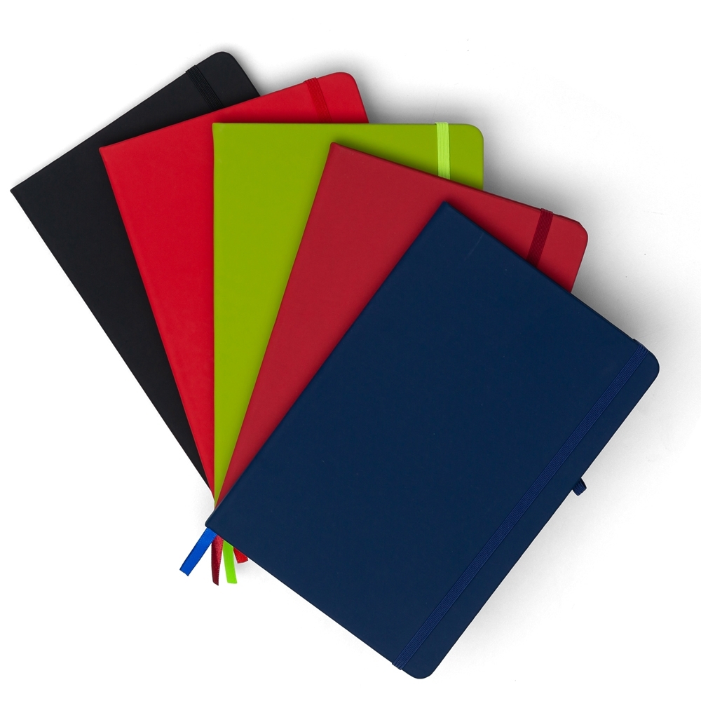 Caderneta tipo Moleskine com Porta Caneta Personalizada — foto 3